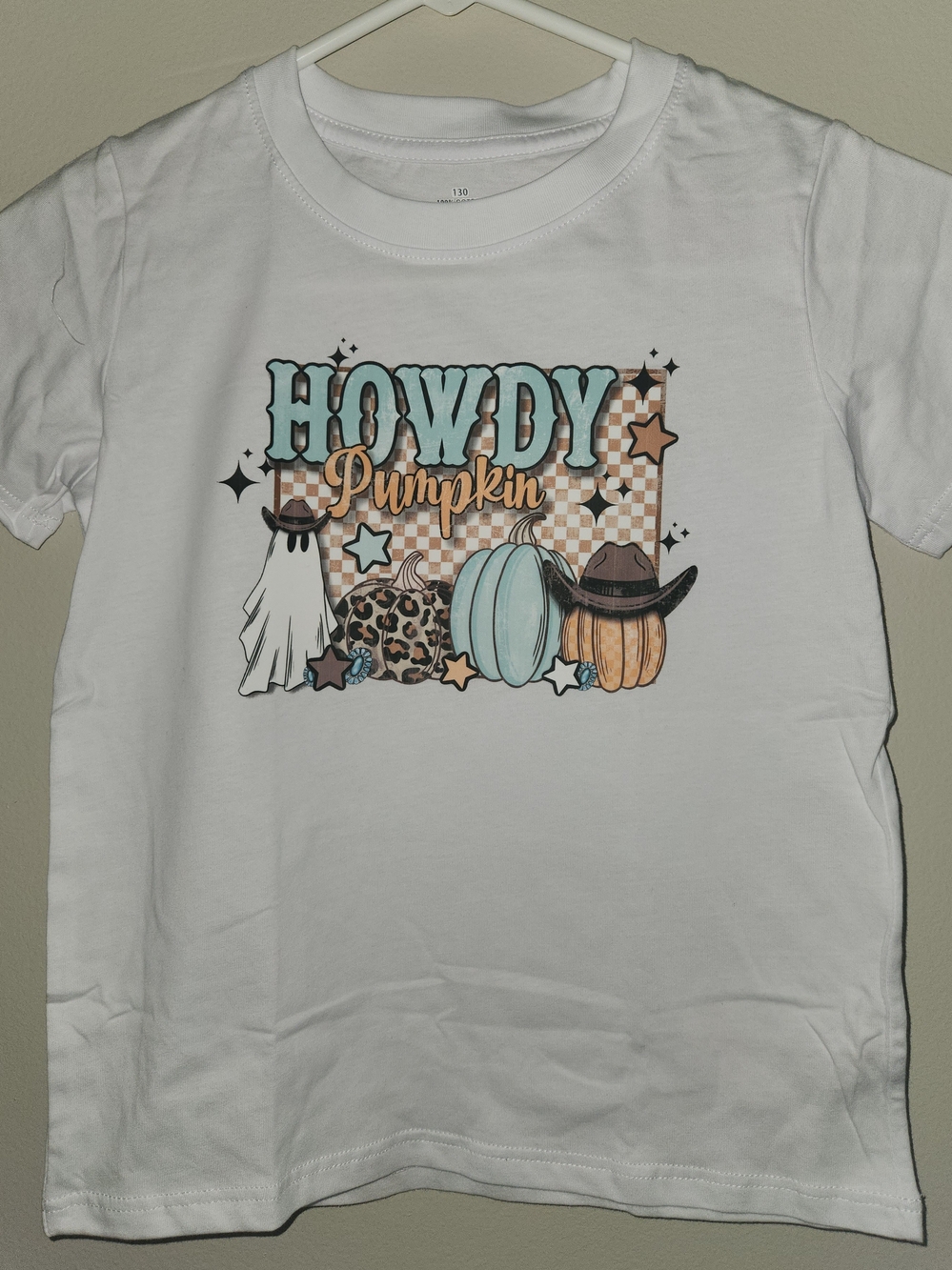 Howdy Pumpkin Graphic Tee - White